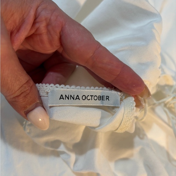 Anna October White Ruched Dress - Picture 5 of 8